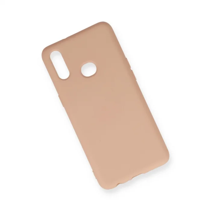 BUĞZ Samsung Galaxy A10s Kılıf Nano İçi Kadife Silikon - Pudra