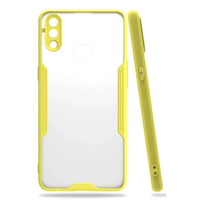 BUĞZ Samsung Galaxy A10s Kılıf Platin Silikon - Sarı