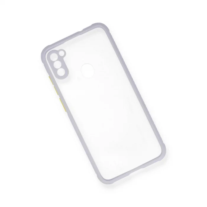 BUĞZ Samsung Galaxy A11 Kılıf Miami Şeffaf Silikon - Lila