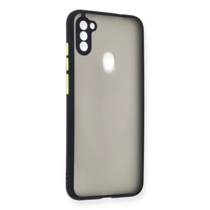 BUĞZ Samsung Galaxy A11 Kılıf Montreal Silikon Kapak - Lacivert