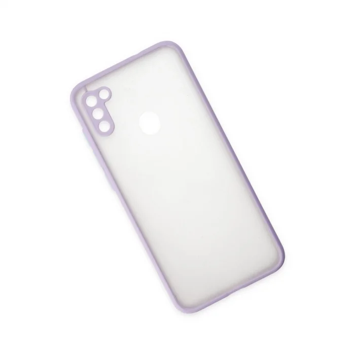 BUĞZ Samsung Galaxy A11 Kılıf Montreal Silikon Kapak - Mor