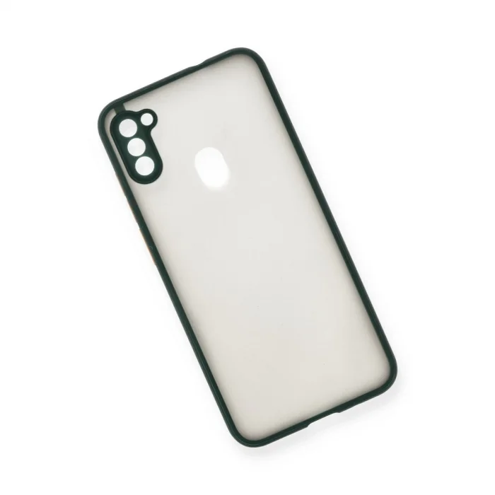 BUĞZ Samsung Galaxy A11 Kılıf Montreal Silikon Kapak - Yeşil