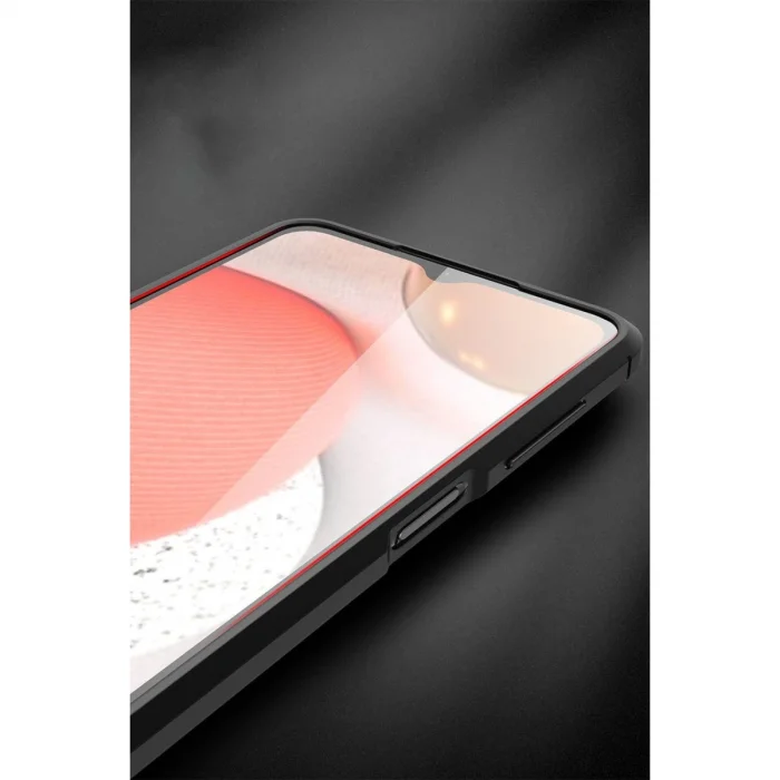 BUĞZ Samsung Galaxy A12 Kılıf Auto Focus Kapak - Kırmızı