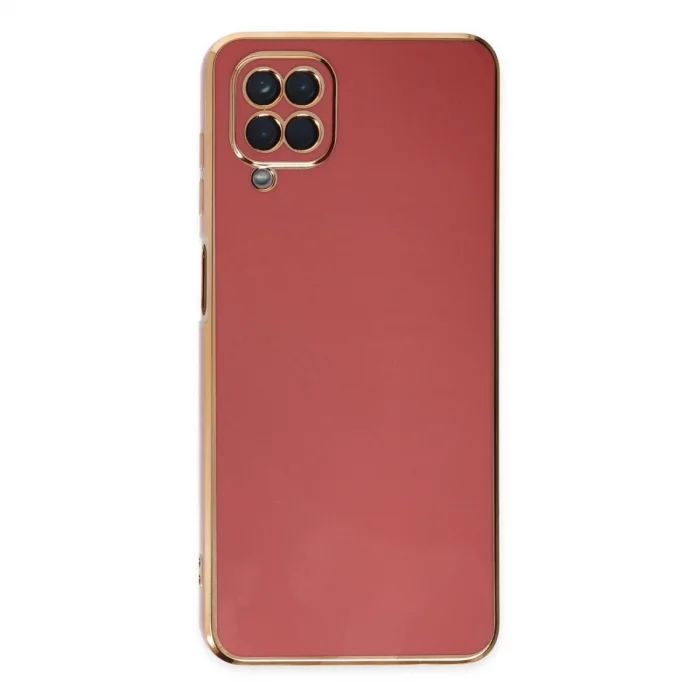 BUĞZ Samsung Galaxy A12 Kılıf Volet Silikon - Kırmızı