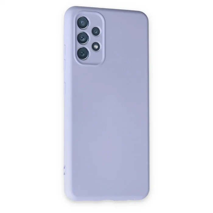 BUĞZ Samsung Galaxy A13 4g Kılıf Nano İçi Kadife Silikon - Lila