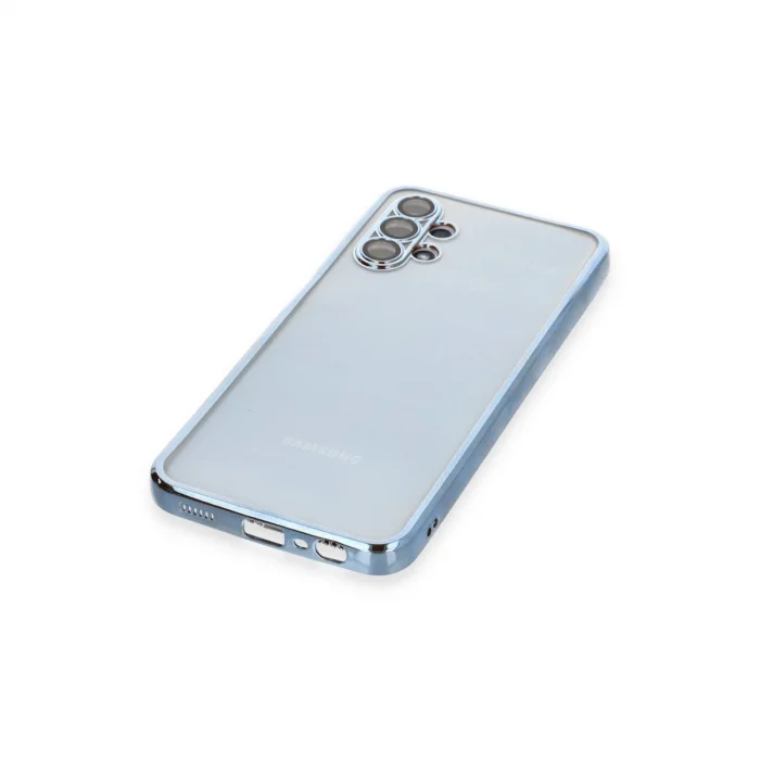 BUĞZ Samsung Galaxy A13 4g Kılıf Razer Lensli Silikon - Açık Mavi