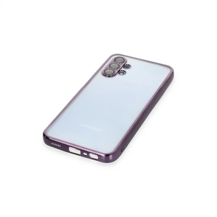 BUĞZ Samsung Galaxy A13 4g Kılıf Razer Lensli Silikon - Mor