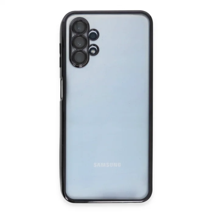 BUĞZ Samsung Galaxy A13 4g Kılıf Razer Lensli Silikon - Siyah