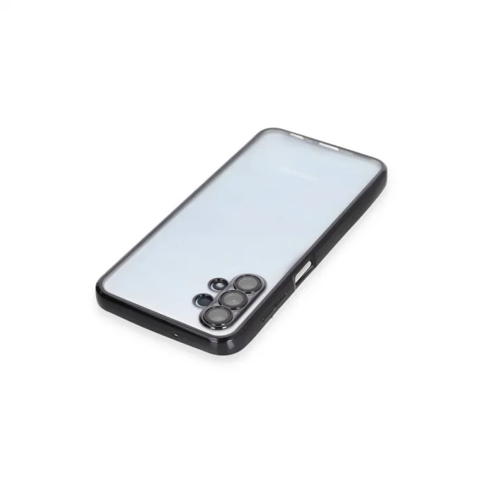 BUĞZ Samsung Galaxy A13 4g Kılıf Razer Lensli Silikon - Siyah