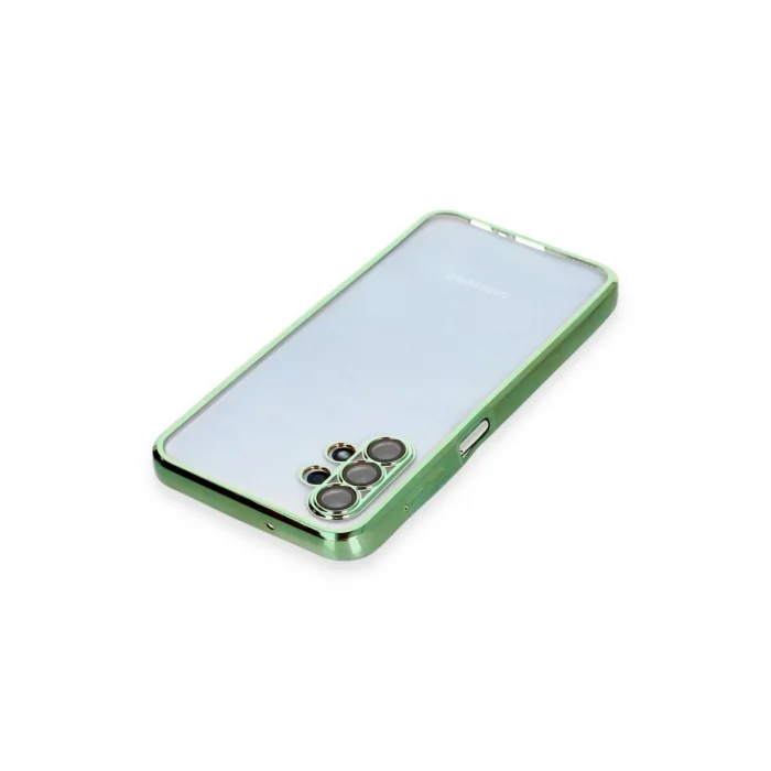 BUĞZ Samsung Galaxy A13 4g Kılıf Razer Lensli Silikon - Yeşil