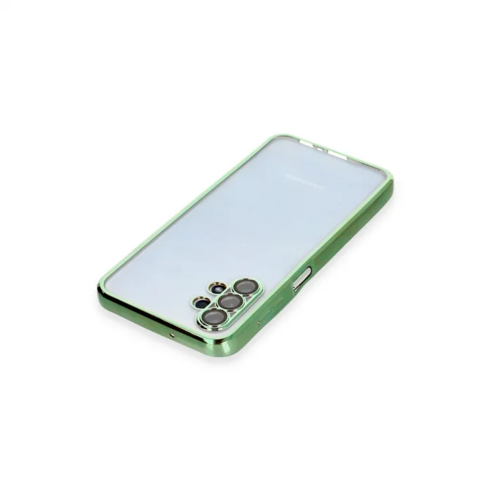 BUĞZ Samsung Galaxy A13 4g Kılıf Razer Lensli Silikon - Yeşil