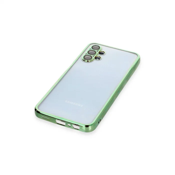 BUĞZ Samsung Galaxy A13 4g Kılıf Razer Lensli Silikon - Yeşil