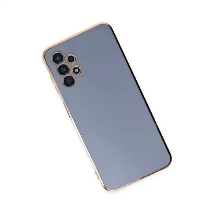 BUĞZ Samsung Galaxy A13 4g Kılıf Volet Silikon - Mavi