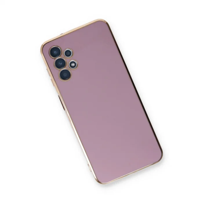 BUĞZ Samsung Galaxy A13 4g Kılıf Volet Silikon - Mor