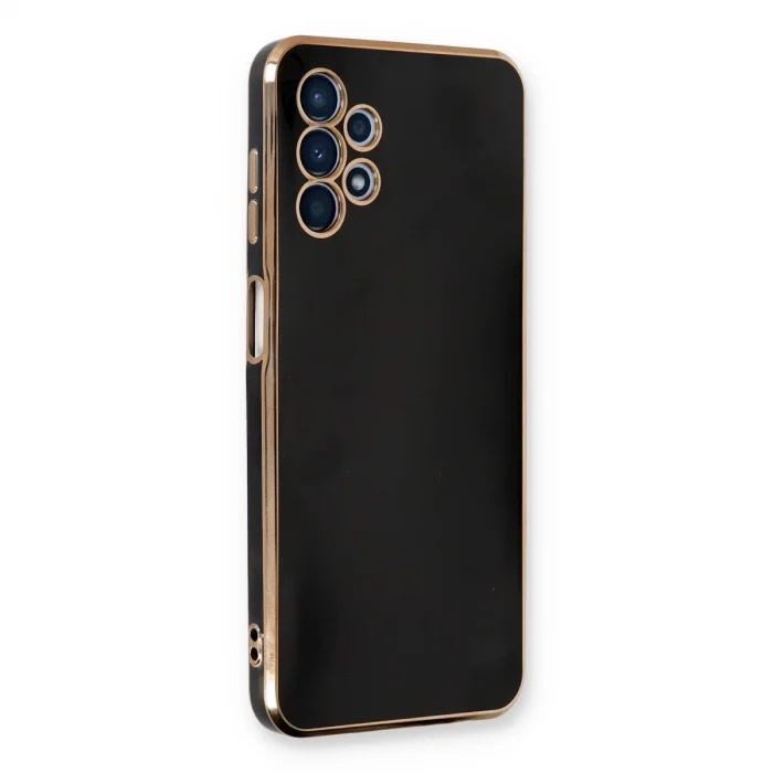 BUĞZ Samsung Galaxy A13 4g Kılıf Volet Silikon - Siyah