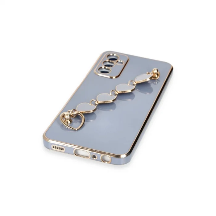 BUĞZ Samsung Galaxy A14 4g Kılıf Esila Silikon - Gri