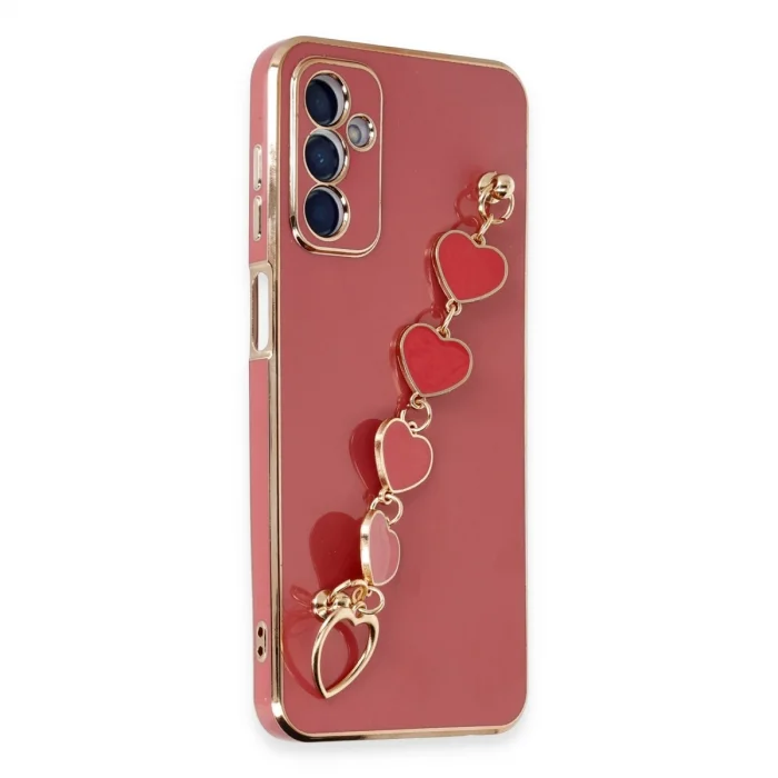 BUĞZ Samsung Galaxy A14 4g Kılıf Esila Silikon - Kırmızı