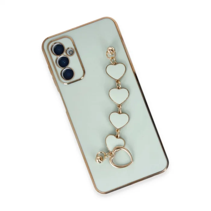 BUĞZ Samsung Galaxy A14 4g Kılıf Esila Silikon - Su Yeşili