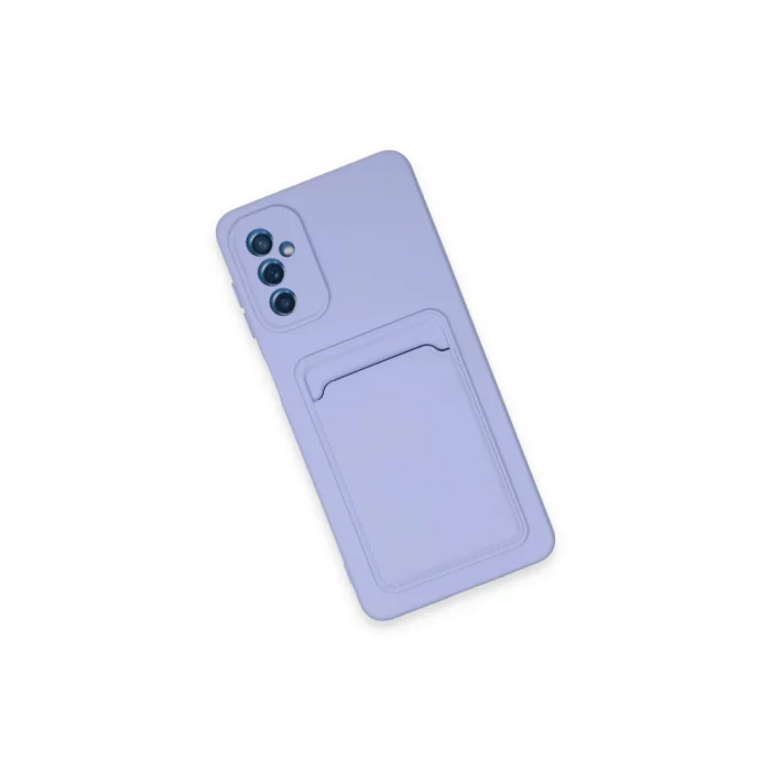 BUĞZ Samsung Galaxy A14 4g Kılıf Kelvin Kartvizitli Silikon - Lila