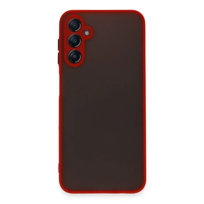 BUĞZ Samsung Galaxy A14 4g Kılıf Montreal Silikon Kapak - Kırmızı