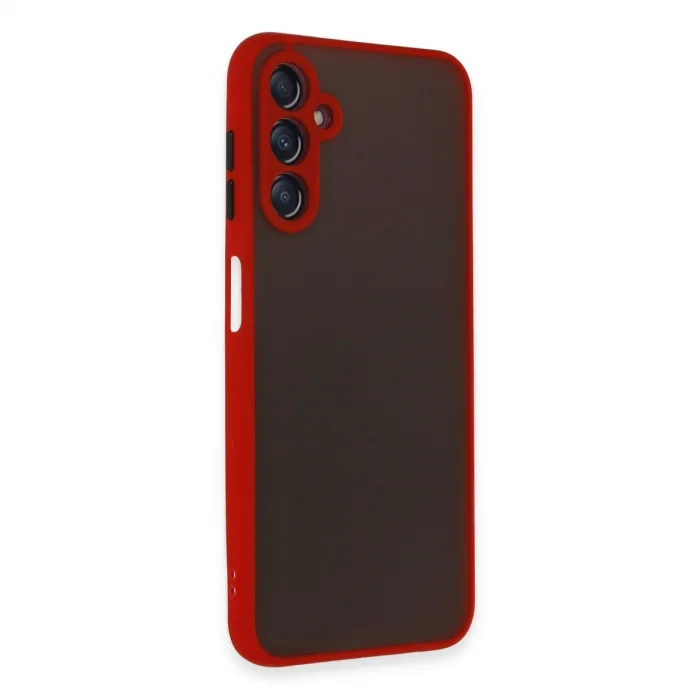 BUĞZ Samsung Galaxy A14 4g Kılıf Montreal Silikon Kapak - Kırmızı