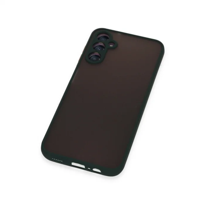 BUĞZ Samsung Galaxy A14 4g Kılıf Montreal Silikon Kapak - Yeşil