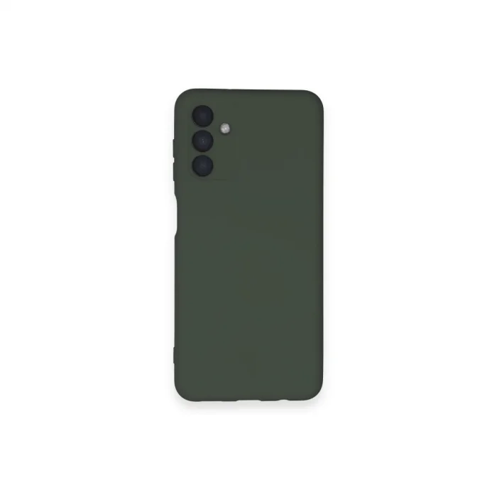 BUĞZ Samsung Galaxy A14 4g Kılıf Nano İçi Kadife Silikon - Koyu Yeşil
