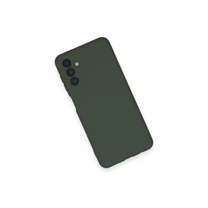 BUĞZ Samsung Galaxy A14 4g Kılıf Nano İçi Kadife Silikon - Koyu Yeşil