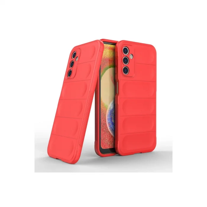 BUĞZ Samsung Galaxy A14 4g Kılıf Optimum Silikon - Kırmızı