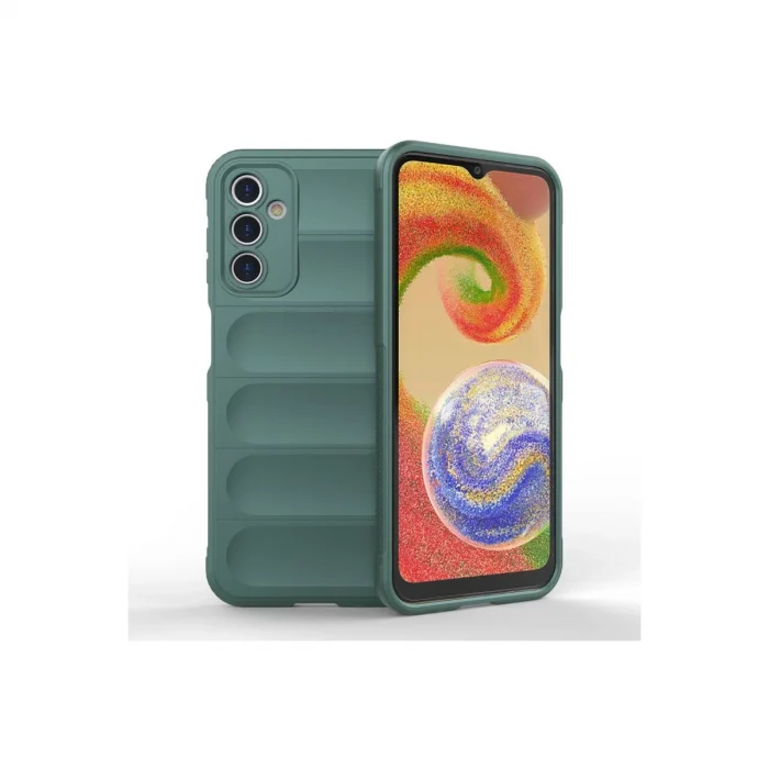 BUĞZ Samsung Galaxy A14 4g Kılıf Optimum Silikon - Koyu Yeşil