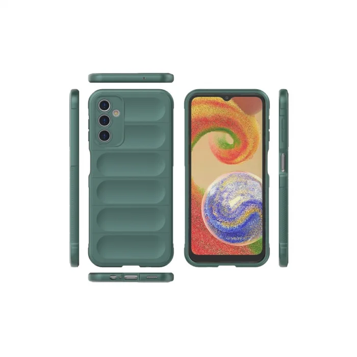 BUĞZ Samsung Galaxy A14 4g Kılıf Optimum Silikon - Koyu Yeşil
