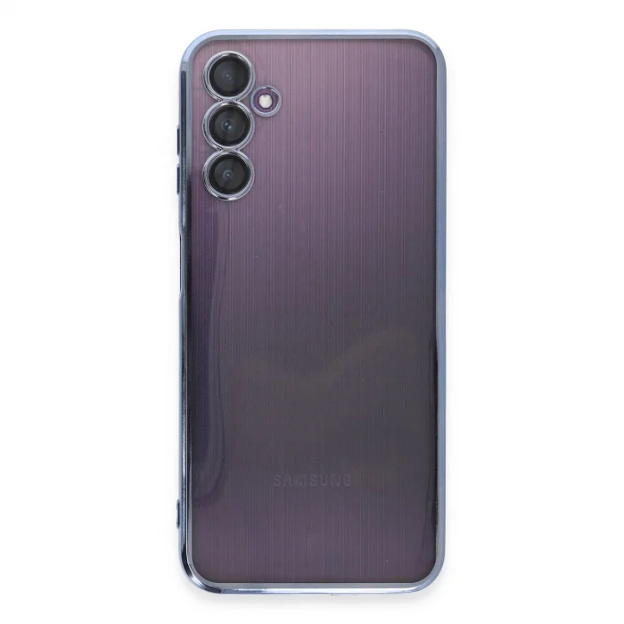 BUĞZ Samsung Galaxy A14 4g Kılıf Razer Lensli Silikon - Açık Mavi