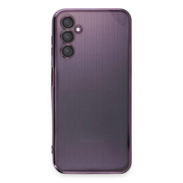 BUĞZ Samsung Galaxy A14 4g Kılıf Razer Lensli Silikon - Mor