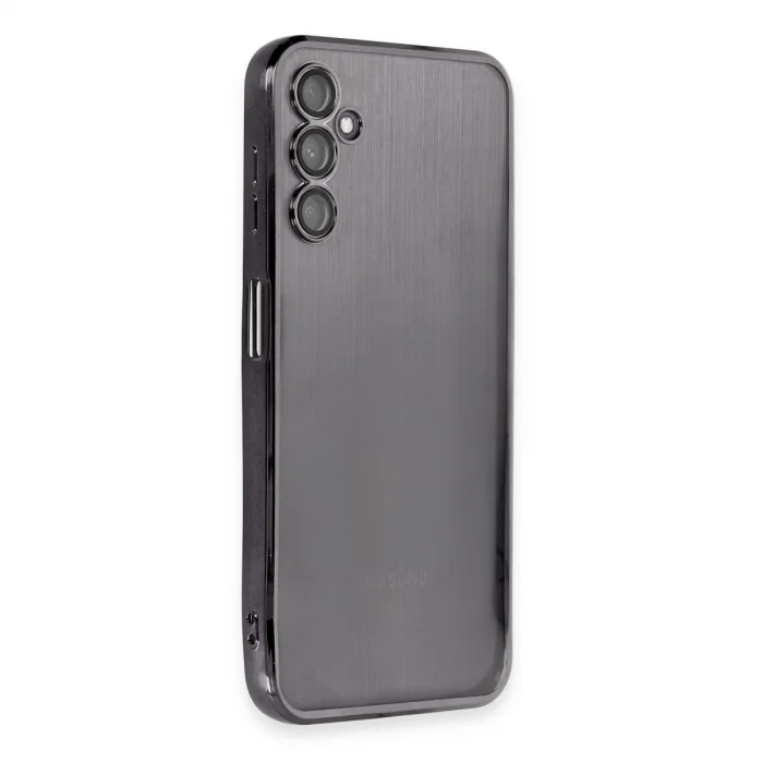 BUĞZ Samsung Galaxy A14 4g Kılıf Razer Lensli Silikon - Siyah