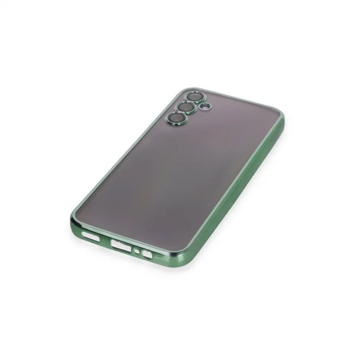 BUĞZ Samsung Galaxy A14 4g Kılıf Razer Lensli Silikon - Yeşil