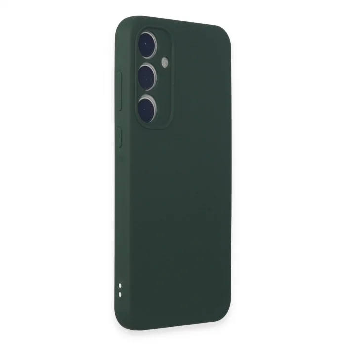 BUĞZ Samsung Galaxy A15 4g Kılıf First Silikon - Koyu Yeşil