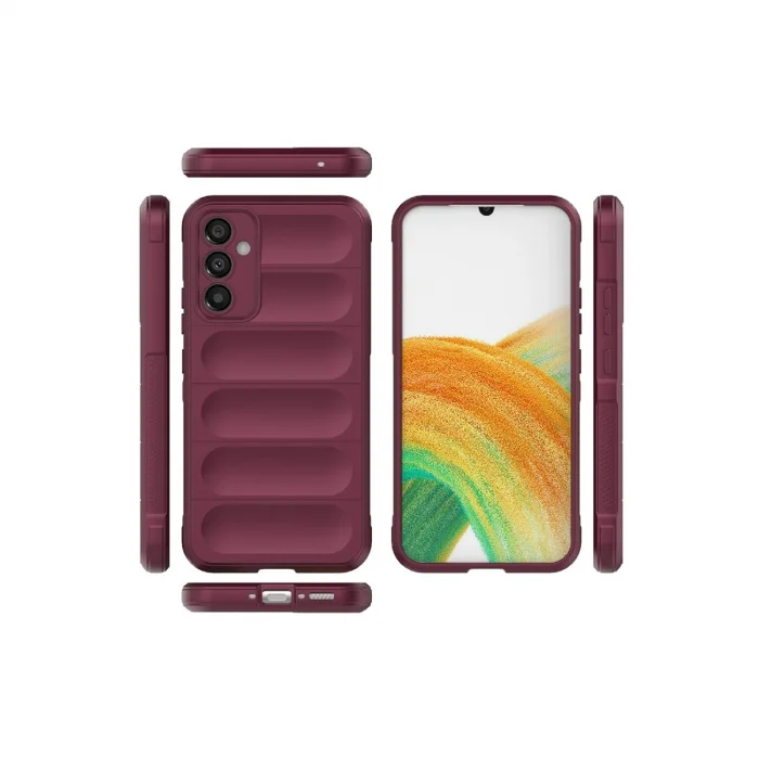 BUĞZ Samsung Galaxy A15 4g Kılıf Optimum Silikon - Bordo
