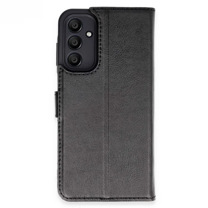 BUĞZ Samsung Galaxy A15 4g Kılıf Trend S Plus Kapaklı Kılıf - Siyah