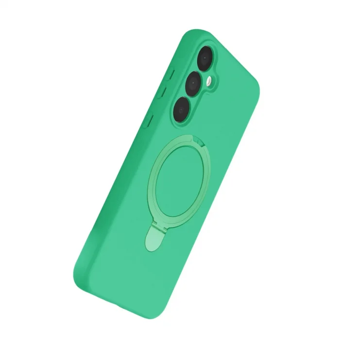 BUĞZ Samsung Galaxy A15 4g Regal Magsafe Standlı Kapak - Yeşil