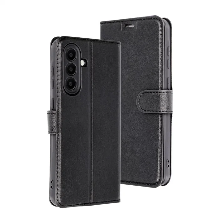 BUĞZ Samsung Galaxy A16 5g Kılıf Trend S Plus Kapaklı Kılıf - Siyah