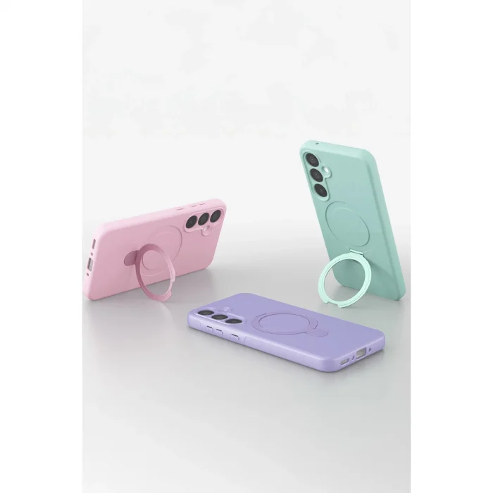 BUĞZ Samsung Galaxy A16 5g Regal Magsafe Standlı Kapak - Açık Pembe