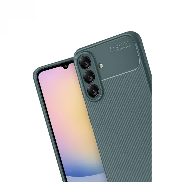 BUĞZ Samsung Galaxy A17 5g Auto Focus Karbon Kapak - Koyu Yeşil