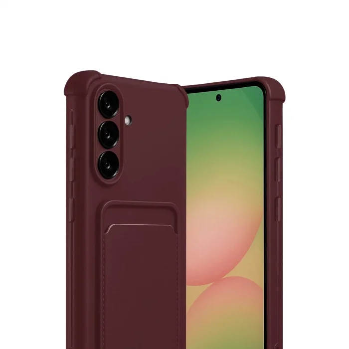 BUĞZ Samsung Galaxy A17 5g Kelvin Kartvizitli Silikon - Bordo