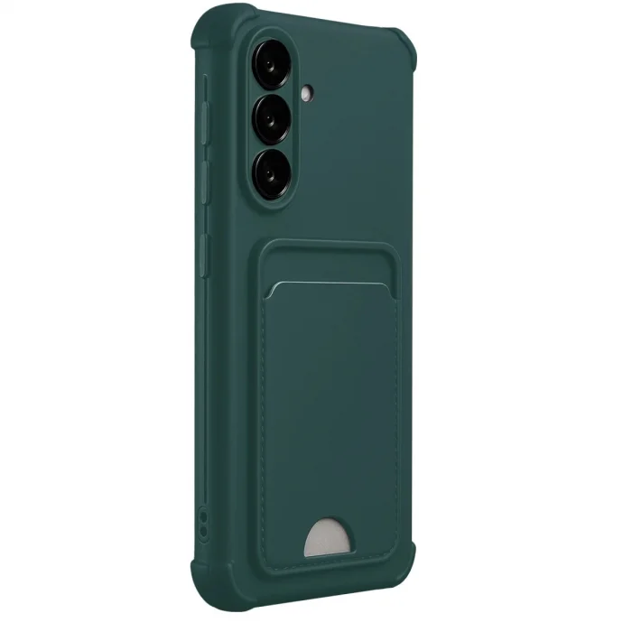 BUĞZ Samsung Galaxy A17 5g Kelvin Kartvizitli Silikon - Koyu Yeşil