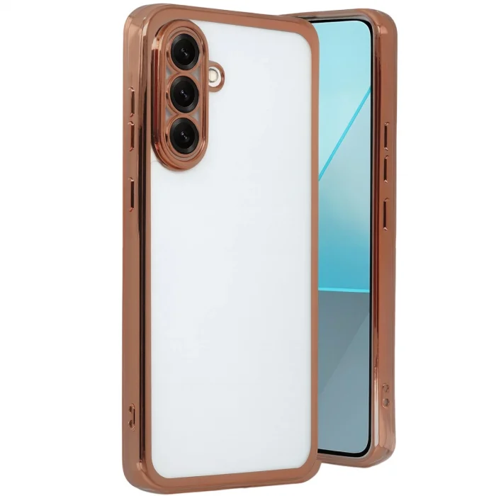 BUĞZ Samsung Galaxy A17 5g Razer Lensli Silikon - Çöl Titanyum