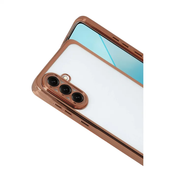 BUĞZ Samsung Galaxy A17 5g Razer Lensli Silikon - Çöl Titanyum