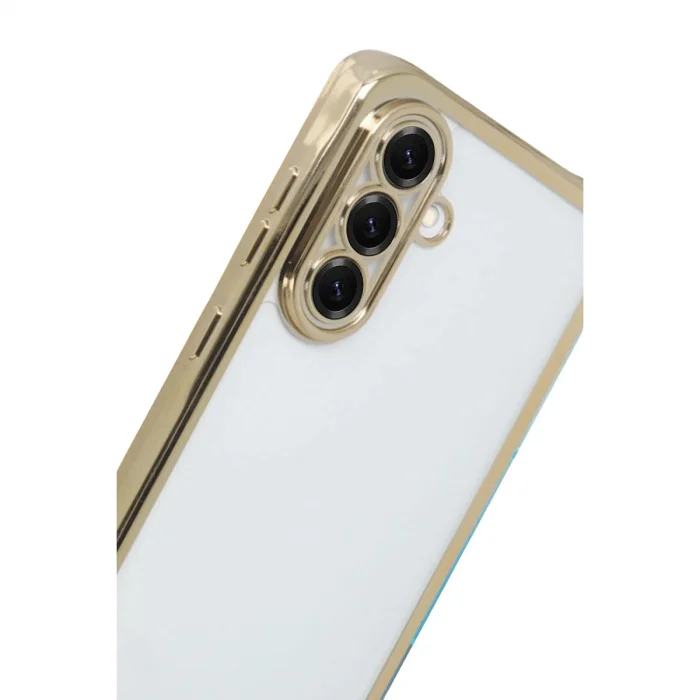 BUĞZ Samsung Galaxy A17 5g Razer Lensli Silikon - Gold