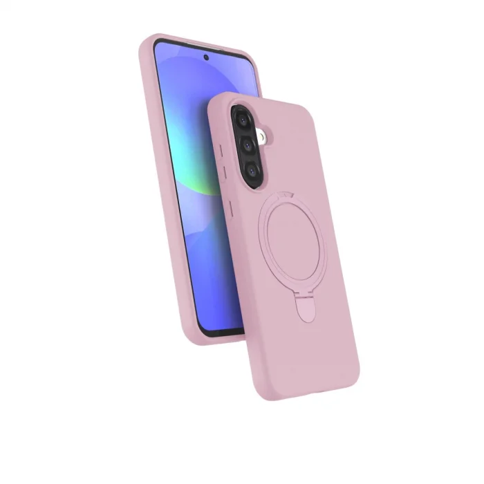 BUĞZ Samsung Galaxy A17 5g Regal Magsafe Standlı Kapak - Açık Pembe