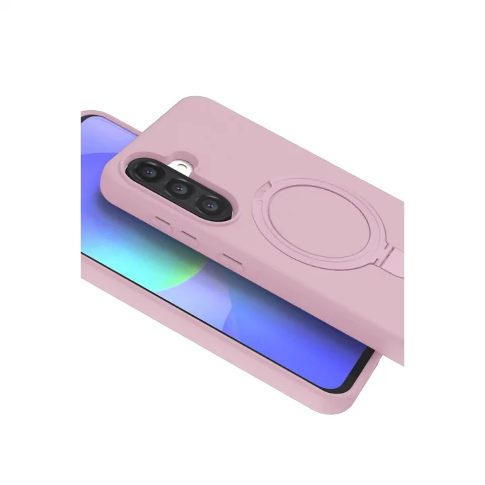 BUĞZ Samsung Galaxy A17 5g Regal Magsafe Standlı Kapak - Açık Pembe
