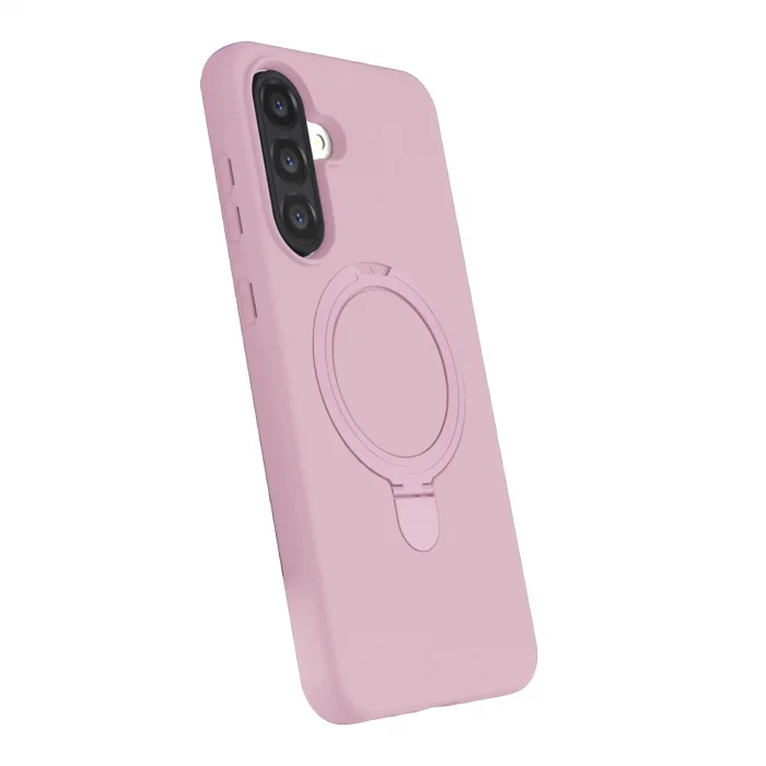 BUĞZ Samsung Galaxy A17 5g Regal Magsafe Standlı Kapak - Açık Pembe